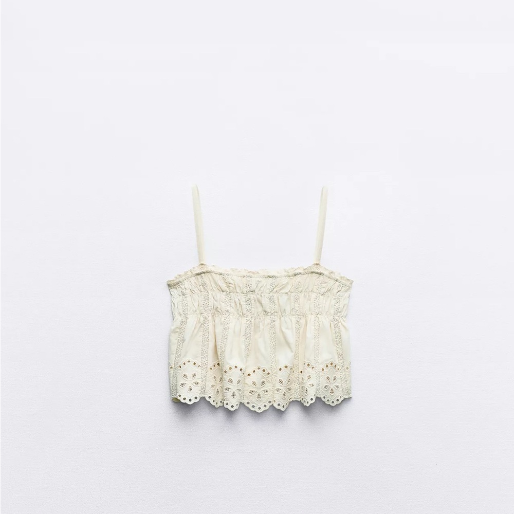 Zara top. Never worn. So cute. Size small